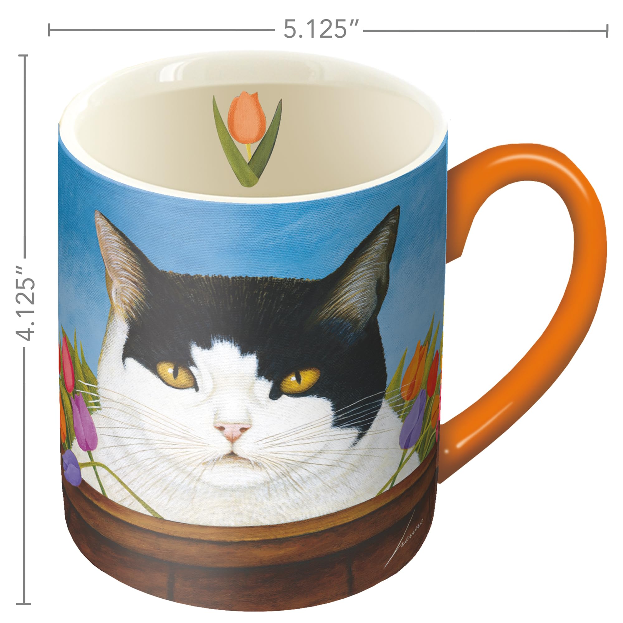 Amazon.com | Lang, American Cat by Lowell Herrero Coffee Mug
